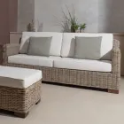 2 or 3 Seater Outdoor Sofa in Gray Kubù with Cushions – Cerys Viadurini