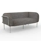 2 Seater Outdoor Sofa with Padded Seat Made in Italy - Planter Viadurini