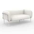 2 Seater Outdoor Sofa with Padded Seat Made in Italy - Planter Viadurini