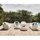 2 Seater Outdoor Sofa in Colored Polyethylene Made in Italy - July Viadurini