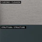 2 Seater Garden Sofa in Metal and Cushion Made in Italy - Fontana Viadurini