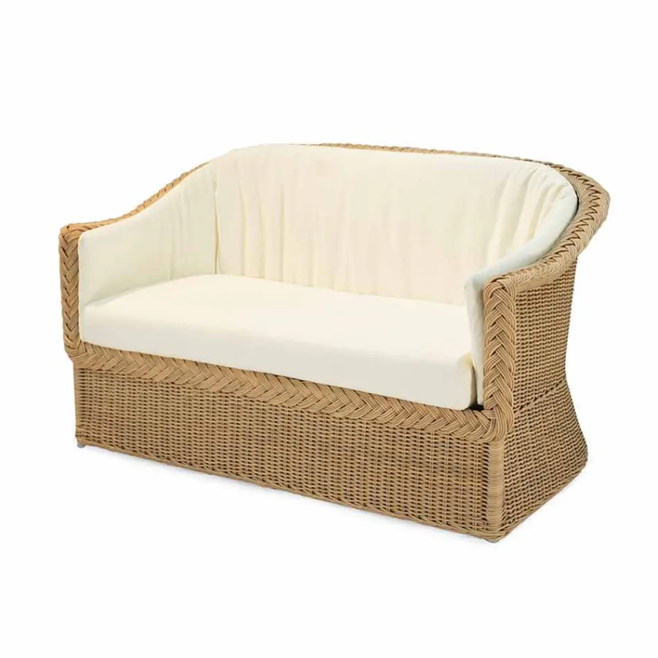 2 seater sofa from polyethylene garden handmade Jonny Viadurini