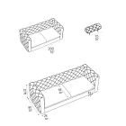 2-Seater Living Room Sofa with Reclining Headrest Made in Italy - Unleashed Viadurini