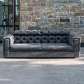 2-Seater Living Room Sofa with Reclining Headrest Made in Italy - Unleashed