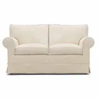 2 Seater Sofa Upholstered and Covered in Fabric Made in Italy - Andromeda Viadurini
