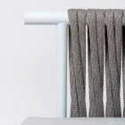 2 Seater Sofa in Teak, Rope Weaving and Cushions - Bellatrix Viadurini