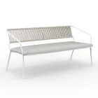 2 Seater Sofa for the Garden with Cushion Included Made in Italy - Prato Viadurini