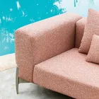 3-Seater Outdoor Sofa in Aluminum and High Quality Fabric - Filomena Viadurini