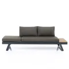 3 Seater Sofa Convertible into Chaise Longue with Adjustable Backrest - Lire Viadurini