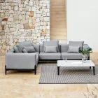 5-Seater Outdoor Corner Sofa in Aluminum 3 Finishes, Luxury - Filomena Viadurini