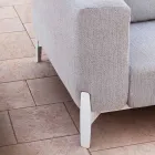 5-Seater Outdoor Corner Sofa in Aluminum 3 Finishes, Luxury - Filomena Viadurini