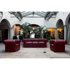 Classic Sofa with Onion Feet in Beech Wood Made in Italy - Spassoso Viadurini