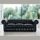 Classic Sofa with Onion Feet in Beech Wood Made in Italy - Spassoso Viadurini