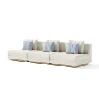 Modular Outdoor Sofa in Fabric Made in Italy - Rubik Viadurini