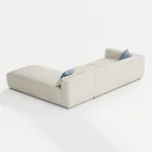 Modular Garden Sofa in Water-Repellent Fabric Made in Italy - Bahias Viadurini
