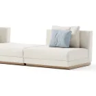Modular Garden Sofa in Fabric Made in Italy - Rubik Viadurini