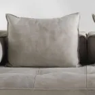 Contemporary design armchair Cardo, leather upholstery Viadurini