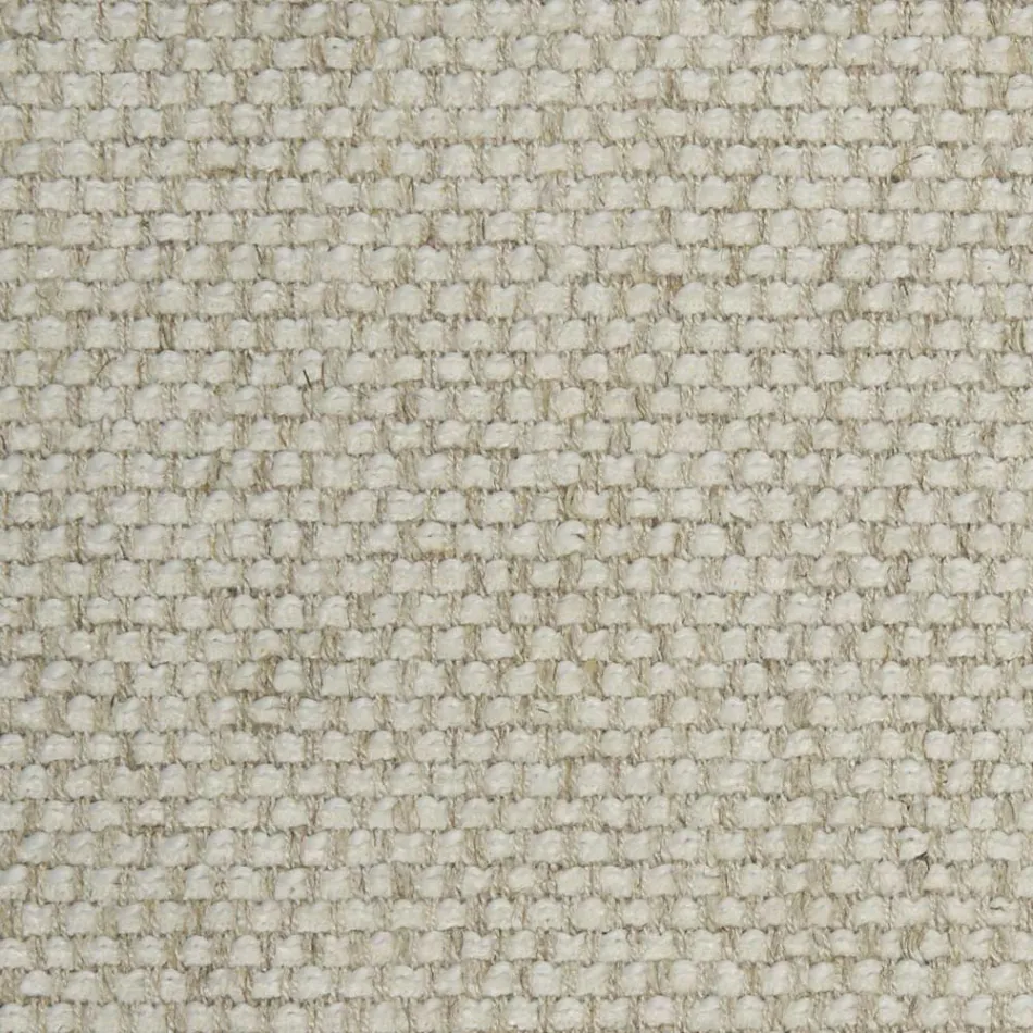 Sofa with Extra-clear Glass Base and Fabric Seat Made in Italy - Rory Viadurini