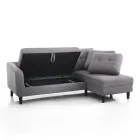 Sofa with foldaway bed element under the seat - Nickel Viadurini