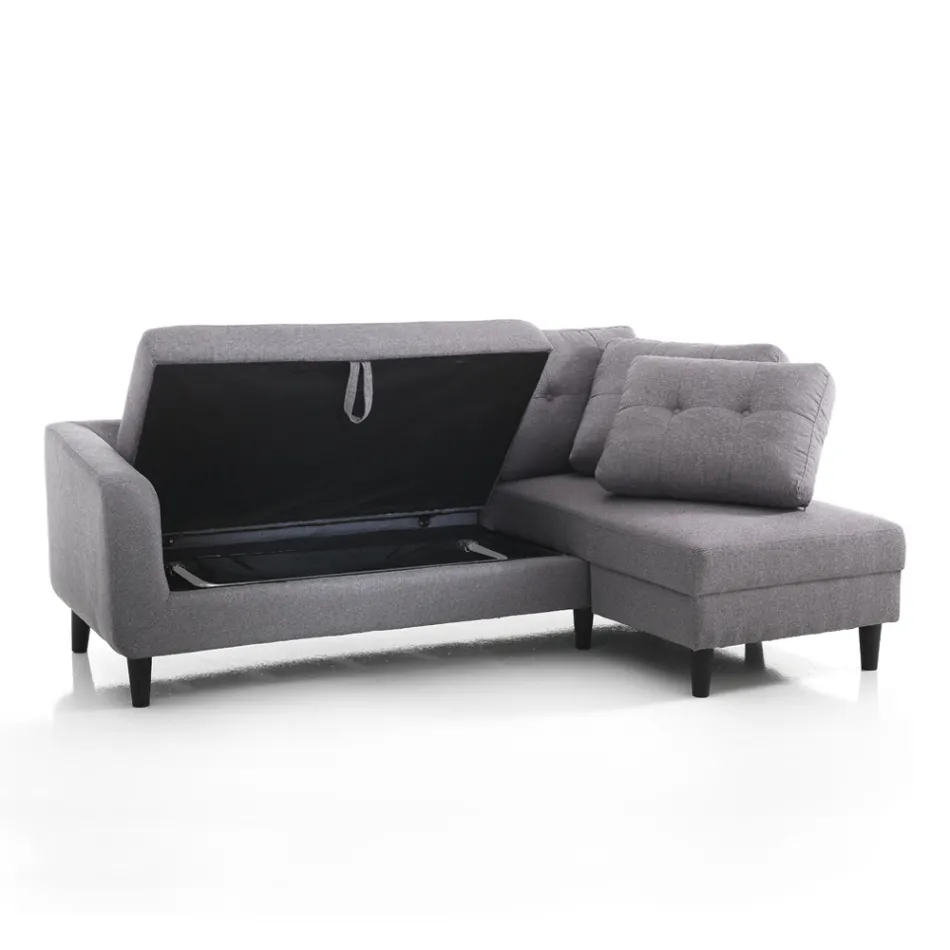 Sofa with foldaway bed element under the seat - Nickel Viadurini