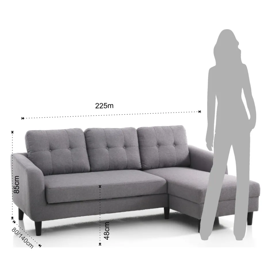 Sofa with foldaway bed element under the seat - Nickel Viadurini