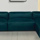 Sofa with Indoor Peninsula in Expanded Polyurethane - Buffo Viadurini