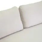 Sofa with Armchairs and Coffee Table in White Aluminum for the Garden - Tenda Viadurini