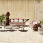 3 Seater Outdoor Sofa with Cushions Made in Italy - Emmacross by Varaschin Viadurini