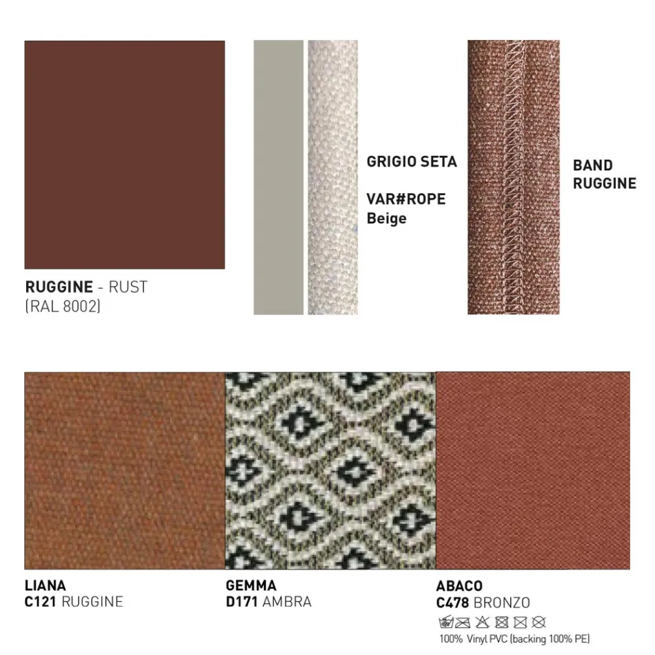 3 Seater Outdoor Sofa with Cushions Made in Italy - Emmacross by Varaschin Viadurini