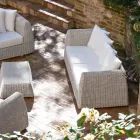 3 Seater Outdoor Sofa in Woven Polyrattan - Charlie Viadurini