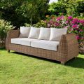 3 Seater Outdoor Sofa in Woven Polyrattan - Charlie
