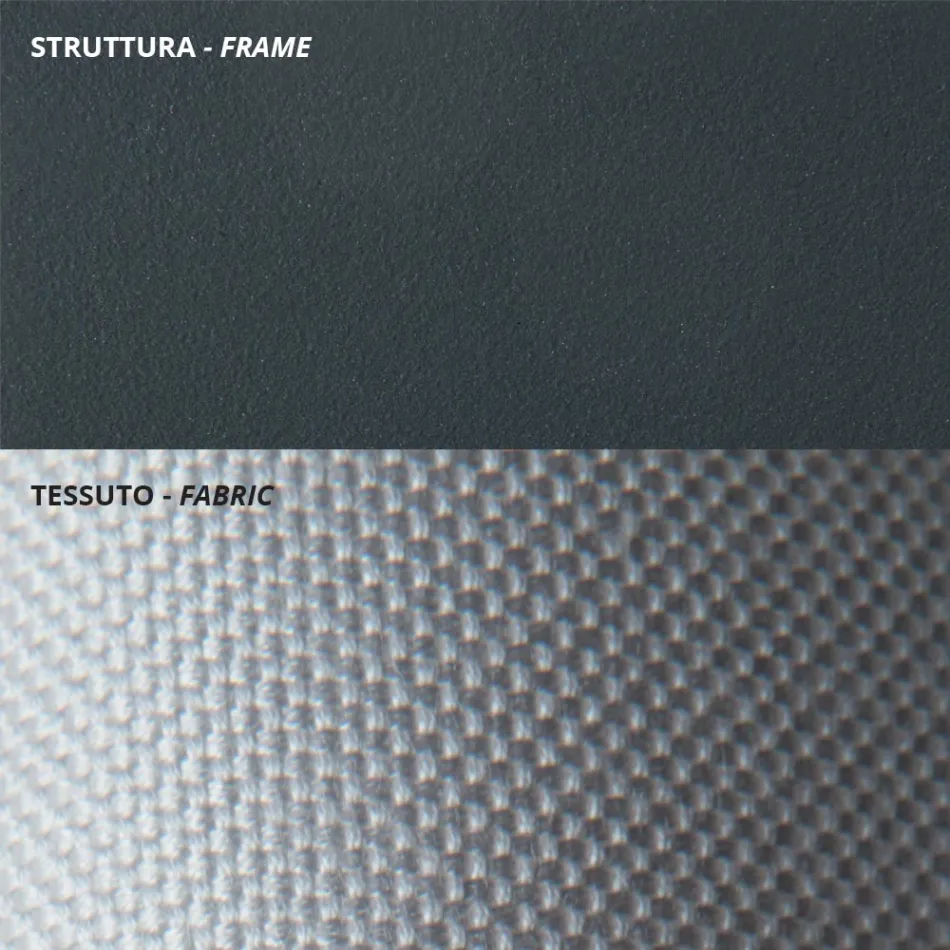 2 Seater Outdoor Sofa in Galvanized Steel Made in Italy - Selvaggia Viadurini