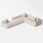 Modular Outdoor Sofa with Padding in Draining Rubber Made in Italy - Bahias Viadurini