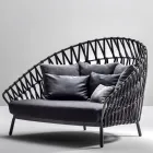 Outdoor Sofa with Pillows Included Made in Italy - Emmacross by Varaschin Viadurini