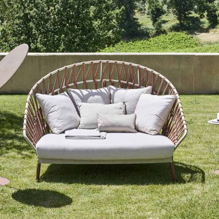 Outdoor Sofa with Pillows Included Made in Italy - Emmacross by Varaschin Viadurini