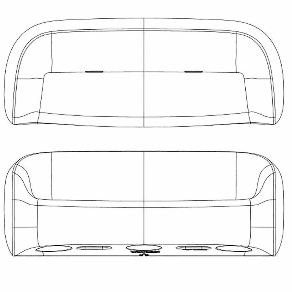 Design outdoor sofa in Blow by Vondom polyethylene resin Viadurini