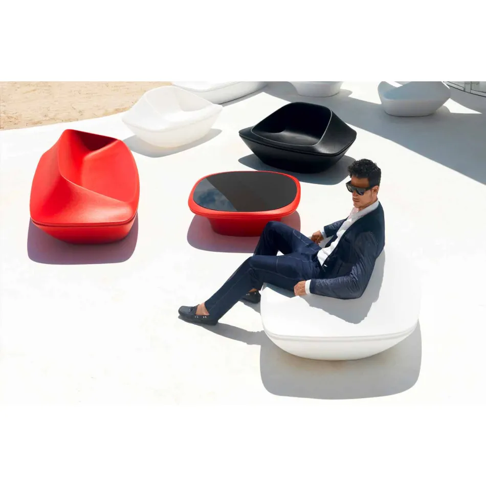 Ufo by Vondom design outdoor sofa in polyethylene resin Viadurini