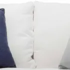 Outdoor Sofa in Steel and Woven PVC White Cushions - Ontario6 Viadurini