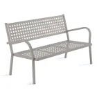2 Seater Garden Sofa with Steel Structure Made in Italy - Nilda Viadurini