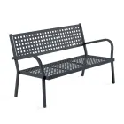 2 Seater Garden Sofa with Steel Structure Made in Italy - Nilda Viadurini