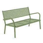 2 Seater Garden Sofa with Steel Structure Made in Italy - Nilda Viadurini