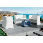 2 Seater Garden Sofa in Colored Polyethylene Made in Italy - Gomez Viadurini