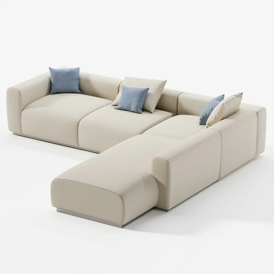 Modular Garden Sofa in Marine Plywood Made in Italy - Bahias Viadurini