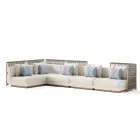 Modular Garden Sofa Made in Italy - Rubik Viadurini