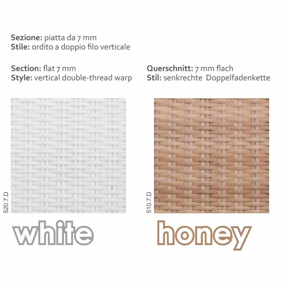 Garden sofa by the large hand-woven Cooper Viadurini