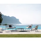 Stackable Garden Sofa in Galvanized Steel Made in Italy - Sansa Viadurini