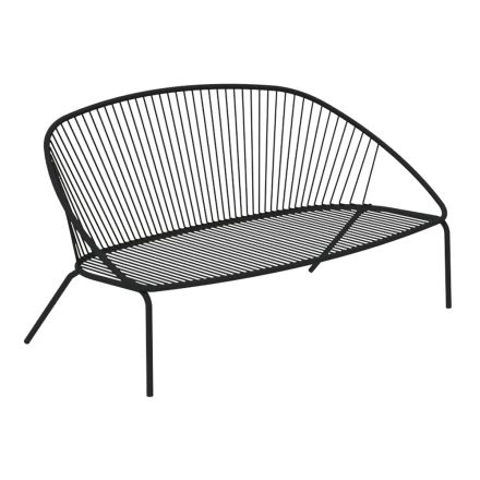 Stackable Garden Sofa in Galvanized Steel Made in Italy - Sansa Viadurini