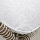 Garden Sofa in Aluminum and Rope Weaving - Alcor Viadurini