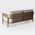 Garden Sofa in Teak Wood and Fabric Made in Italy - Briga