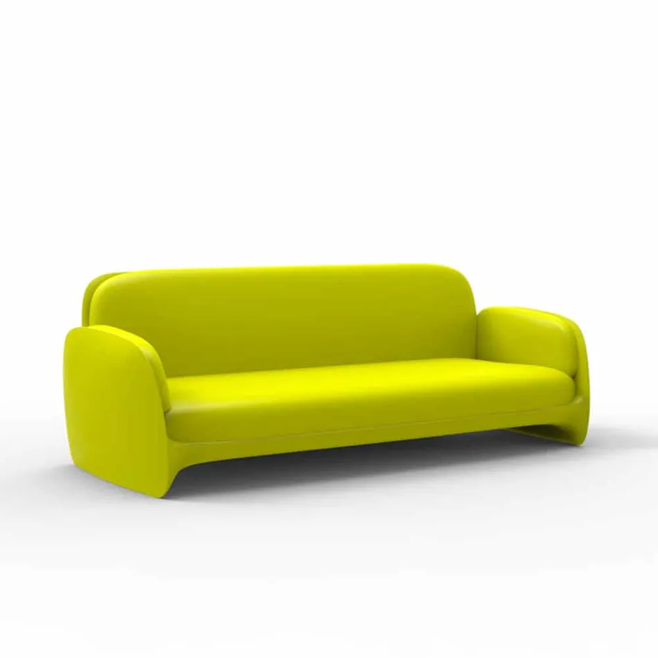 Modern design polyethylene garden sofa Pezzettina by Vondom Viadurini